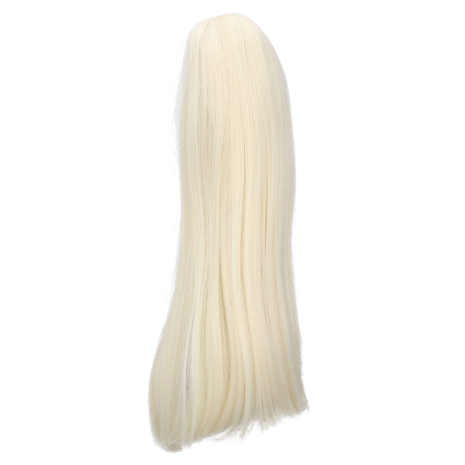 Straight Doll Wig for 1/3 BJD SD Dolls, Small, Black/Light Gold/Pink (Light Gold)