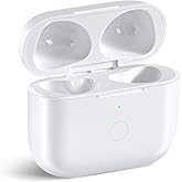 Wireless Charging Case Compatible with AirPod 4th Generation, Air Pod 4 Case Replacement with Bluetooth Pairing Sync Button, No Earbuds,White