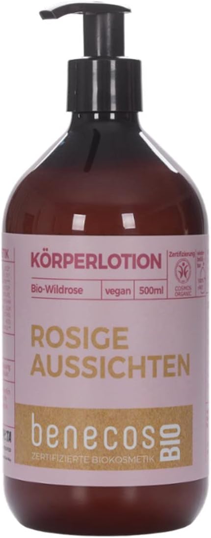 benecos BIO Body Lotion Organic Wild Rose Vegan Recycled Plastic