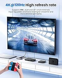 llano HDMI 2.1 Switch, HDMI Auto Switcher 4K@120Hz