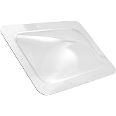 Hike Crew RV Skylight | Universal Skylight Window Replacement Cover for Exterior Camper Roof | Durable Polycarbonate Dome, Weather, UV &amp; Impact Resistant | 18&rdquo; x 26&rdquo; Fits Most RV Openings, Clear