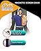 Magnetic Screen Door Full Frame Velcro, Heavy Duty Mesh, 26 Auto-Snap Magnets for Secure Seal, Pet and Kid Friendly, Keeps Bugs and Mosquitoes Out, Lets Fresh Air In. For doors 82''L X 34''W