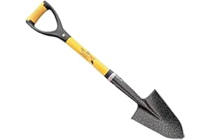 Spear Head Spade SHMini 30" Mini Shovel - Small Shovel with a 6" x 8" Beveled Blade, Steel-Reinforced Fiberglass Short Handle & a Cushioned D-Grip - Small Gardening Spade for Precision Digging