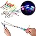 Chapter Seven 12 Amazing Arrow Rocket Copters. 2 Led Lights Helicopter Flying Toy - Elastic Powered Sling Shot Heli. Slingshot Arrows to Flare Copter