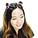 Cute Mouse Ears Hair Clips with Red Polka Dot Bows – Girls Costume Accessories for Theme Party, Travel, Halloween, Birthday Look: M3 (Me Red)