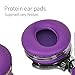 COWIN E7 Wireless Bluetooth Headphones with Mic Hi-Fi Deep Bass Wireless Headphones Over Ear, Comfortable Protein Earpads, 30 Hours Playtime for Travel Work TV Computer Phone - Purple