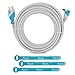 Aurum Classic Series - HDMI Cable with Ethernet High Speed (20 FT) 90 Degree (Right Angle)- Supports 3D & Audio Return Channel [Latest Version] + Velcro Cable Tie - 20 Feet