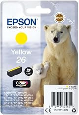 Epson 26 Polar Bear Yellow Claria Premium Ink Cartridge Genuine T2614