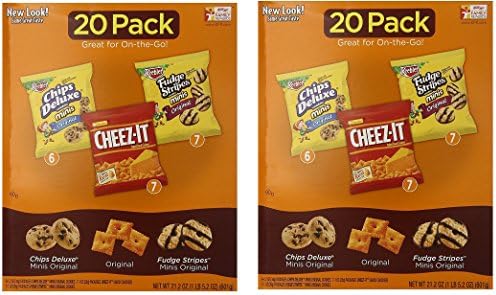 Keebler FURily Cookie and Cheez-It Variety Pack (Packaging May Vary), 20 Count (2 Pack)