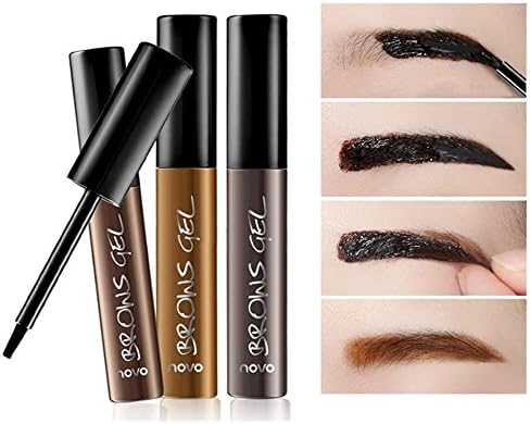 6グラムの女性のピールオフ防水タトゥー眉毛の眉ジェルシャドウ色素ティントクリーム 使いやすい 01 暗褐色 新作 人気