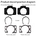 VGEBY 1Pair Cleats, Shoe Cleats Cover Cycling Pedal Cleats with 9 Screws for Zero, Pave/Ultra Light Action, X1, X2, X5 Zero Cleats Zero Cleats Cleats