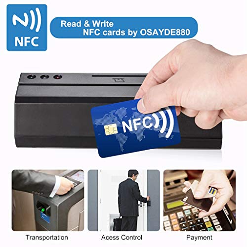 ITOSAYDE USB Credit Card Reader New 880 for Magstripe,IC,NFC