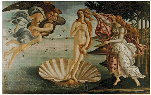 the Birth of Venus counted cross stitch kits,14ct, 400x251 stitch,82x56cm counted cross stitch kits