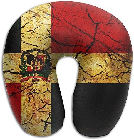 Vintage Dominican Republic U Shaped Pillow Travel Pillow Duplex Print Neck Pillow