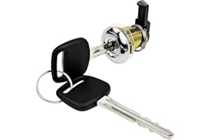 Kekadmai Fuel Door Lock Cylinder with 2 Keys Compatible with 1995-2004 Toyota Tacoma & 2000-2003 Toyota Tundra, Fuel Filler Lid Door Gas Lock Cylinder Replaces OEM # 69058-35140, 69058-29016