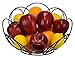 Southern Homewares Round Fruit Basket, Decorative Kitchen Counter Bowl, 10 3/8-Inch Diameter, Red Color
