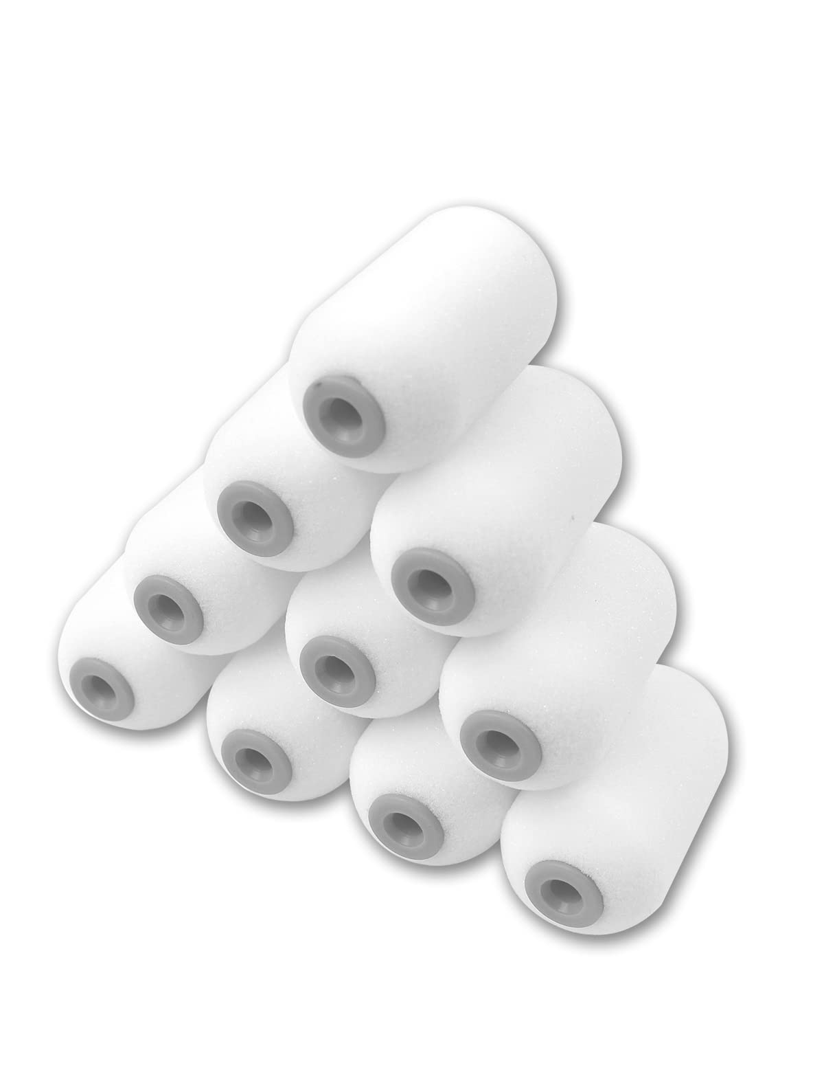 ROLLINGDOG 2 Inch Foam Paint Roller Sleeves - Mini Gloss Roller Covers High Gloss Coatings on Smooth Surfaces(Pack of 10)