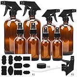 Glass Spray Bottle, ESARORA Amber Glass Spray