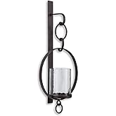 Signature Design by Ashley Ogaleesha Rustic Bronze-Toned Wall Sconce with Candle Holder, Brown