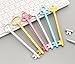 Chris-Wang 6Pcs Creative Lovely Keys Gel Ink Pens Office Supplies Students Staionery, Black Ink, Fine Point 0.5mm