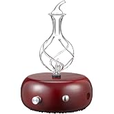 Nebulizing Pure Essential Oil Aromatherapy Diffuser, Premium Home &amp; Professional Use, No Heat, No Water, No Plastic &ndash; Dark Radiance by Organic Aromas