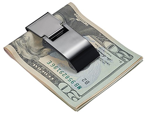 Visol Men's Capricorn Stainless Steel Money Clip, Silver, Regular