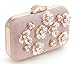 Yuenjoy Womens Glitter Floral Rhinestone Beaded Evening Bags Wedding Clutch Purse