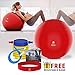 Exercise Ball Stability Fitness Balls | Best Professional Balance Anti-Burst Set - Yoga Large Thick Gym Ball with Pump & Accessories, Extra Pin for Valve, Elastic Loop & Hard Cover Workout Guide... primary