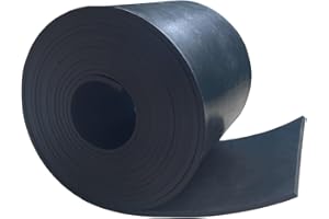 Salimhib Solid Rubber Strips 1/8 (.125)" Thick X 4" Wide X 10'Long, Solid Rubber Sheet for Anti-Slip Pads, Flooring, Seals, Crafts, Anti-Vibration, Gaskets DIY