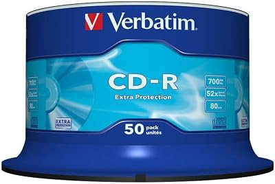 Verbatim 43351 700MB 52x Extra Protection CD-R 50 Pack Spindle