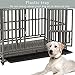 LUCKUP Heavy Duty Dog Cage Strong Metal Kennel and Crate for Medium and Large Dogs, Pet Playpen with Four Wheels,Easy to Install,48 inch,Black ... ...