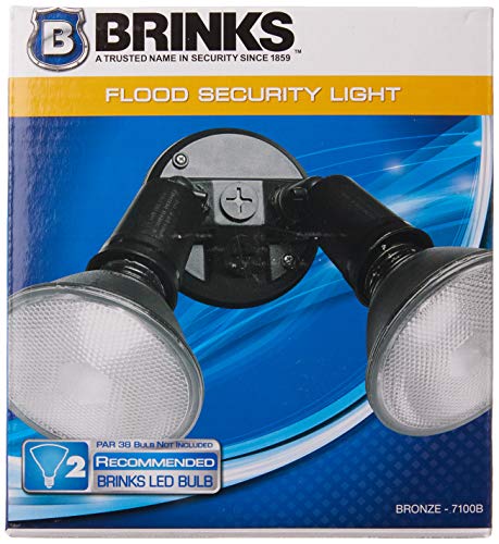 Brinks 7100B 2 Head Flood Light , Black