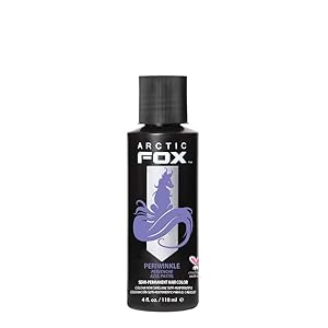 Arctic Fox Vegan and Cruelty-Free Semi-Permanent Hair Color Dye (4 Fl Oz, PERIWINKLE)