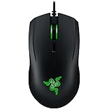 Razer Abyssus V2 Essential Ergonomic Ambidextrous Gaming Mouse (5000 DPI Optical Sensor, Four Programmable Buttons and Three Colours Lighting) - Black