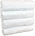 Luxury Hotel & Spa Towel Turkish Cotton & Bamboo Rayon (White, Bath Towel  - Set of 4)