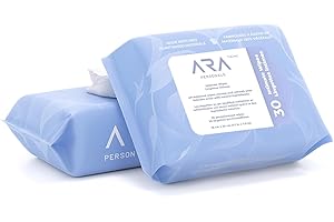 ARA Personals™ Intimate Wipes - Super Wet pH-Balanced Wipes w/ 12 plant Extracts for Post-Workout, Menstruation & Before/Afte