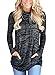 Bdcoco Women's Cowl Neck Long Sleeve Casual Tunic Sweatshirt Tops With Pockets Black Large / 12-14