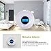 Combination Photoelectric Smoke/Carbon Monoxide Detector for Home, Battery Operated Travel Portable Fire CO Alarm with Sound Warning and Digital Display
