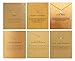 HOOPE Clavicle Necklace with Card, Small Dainty Pendant,Greeting Card with Best Wish, Delicate and Classy Party Jewelry Favors, Alloy