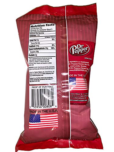 Dr. Pepper Cotton Candy 3.1 Oz Pack of 1! Delicious Cotton Candy with Flavors of Dr. Pepper Soda! Fa - //coolthings.us