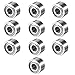 uxcell 10pcs MR52ZZ 2mmx5mmx2.5mm Double Shielded Miniature Deep Groove Ball Bearing