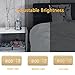 TISSA Wooden LED Alarm Clock, Wood Cube Digital Desk Alarm Clock with 3 Brightness Adjustable, 3 Set of Alarm, Dual Power, Voice Control, Time/Week/Date/Temperature/Humidity Displaying