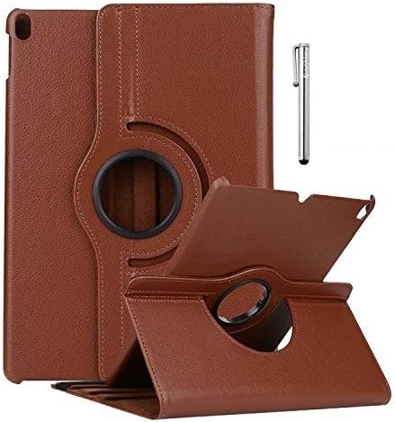 iPad Pro 10.5 Case - 360 Degree Rotating Stand Protective Cover With Meijie Sleep / Wake Feature for Apple iPad Pro 10.5-Inch 2017 Model A1701/A1709 Retina Display (Brown)