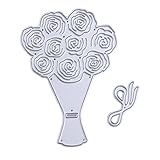 WinnerEco Cutting Dies Stencil Metal Mould for DIY Scrapbook Album Paper Card (Rose)