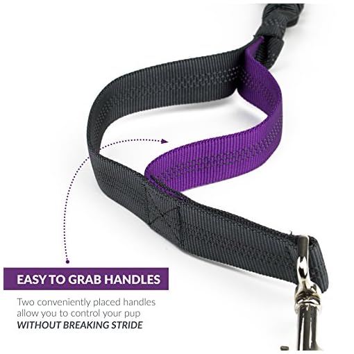 Tuff Mutt Hands Free Dog Leash for Running, Walking, Hiking, Durable