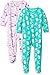 Carter's Girls' Toddler 2-Pack Fleece Pajamas, Cupcakes/Owl, 5T