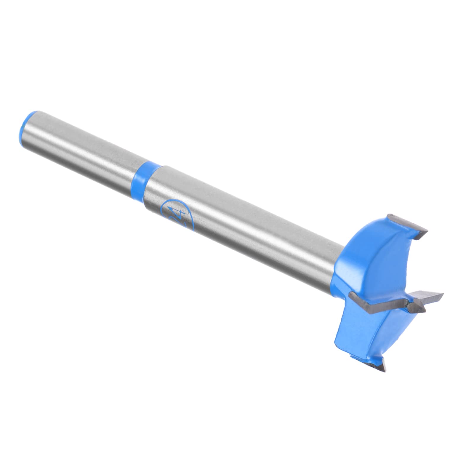 Kozelo Forstner Drill Bit - [24mm] Tungsten Carbide Auger Opener for Wood Furniture Hinge Woodworking Use, Round Shank, Dark Blue