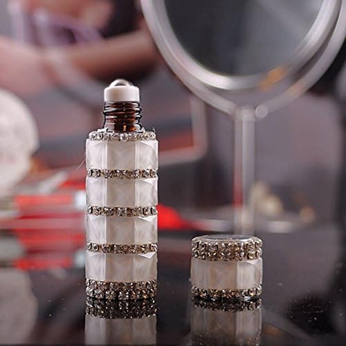 Portable mini refillable perfume bottle-Glass balls perfume atomizer,5Ml for woMen'S fragrances & Men'S colognes for travel parties business trip-A