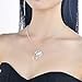 Simulated Diamond Birthstone Necklace Teardrop Pendant Elements Crystal April Anniversary Gifts For Her Valentine's Day Gifts Birthday Gifts for Wife Girlfriend Women Girls Romantic Gifts For Her