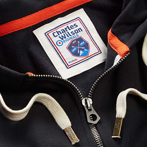 Charles-Wilson-Original-Sudadera-de-Hombre-Algodn-Premium-Capucha-Cremallera
